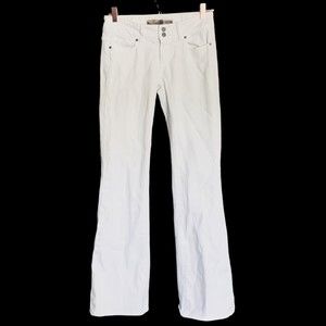 Paige Hidden Hills White Straight Leg Denim Jeans Tagged Sz 26 Fits 29 30.5